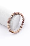 Leopard Skin Jasper Doğal Taş Bileklik 8 mm Küre Kesim