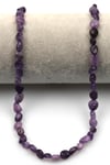 Lepidolit Doğal Taş Dizi 6 x 8 mm Mercimek Kesim