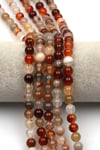 Madagaskar Akik Doğal Taş Dizi 8 mm Küre Kesim - DZ-0990
