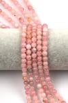 Madagaskar Pembe Kuvars ( AB Kalite ) Doğal Taş Dizi 6 mm Küre Kesim