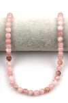 Madagaskar Pembe Kuvars ( AB Kalite ) Doğal Taş Dizi 8 mm Küre Kesim