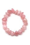 Madagaskar Pembe Kuvars Doğal Taş Bileklik 8 x 15 mm Özel Kesim - BLK-2359