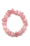 Madagaskar Pembe Kuvars Doğal Taş Bileklik 8 x 15 mm Özel Kesim - BLK-2359
