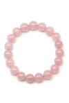 Madagaskar Pembe Kuvars Doğal Taş Bileklik 10 mm Küre Kesim - BLK-2339