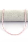 Madagaskar - Pembe Kuvars Doğal Taş Dizi 4 mm Küre Kesim