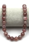 Madagaskar Pembe Kuvars Doğal Taş Dizi 12 mm Küre Kesim - DZ-0853
