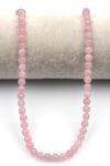 Madagaskar Pembe Kuvars Doğal Taş Dizi 6 mm Küre Kesim