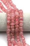 Madagaskar Pembe Kuvars Doğal Taş Dizi 7 x 10 mm Özel Kesim - DZ-0862