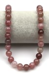 Madagaskar Pembe Kuvars Doğal Taş Dizi 10 mm Küre Kesim - DZ-0855