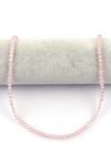 Madagaskar - Pembe Kuvars Doğal Taş Dizi 4 mm Küre Kesim