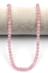 Madagaskar Pembe Kuvars Doğal Taş Dizi 6 mm Küre Kesim