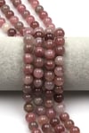 Madagaskar Pembe Kuvars Doğal Taş Dizi 10 mm Küre Kesim - DZ-0855
