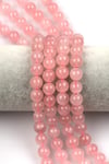 Madagaskar Pembe Kuvars Doğal Taş Dizi 10 mm Küre Kesim