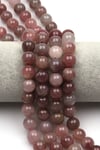 Madagaskar Pembe Kuvars Doğal Taş Dizi 12 mm Küre Kesim - DZ-0853