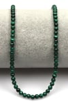 Malakit Doğal Taş Dizi 4 mm Küre Kesim - DZ-0851