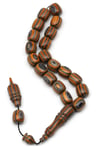 Maskot Efe Sarı Kafur Ağacı Tesbih 7 x 8 mm Kapsül Kesim