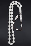 Minare İmameli Kemik Tesbih 7 x 12 mm Arpa Kesim