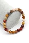 Mookaite Jasper Doğal Taş Bileklik 8 mm Küre Kesim