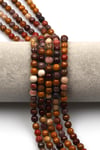 Mookaite Jasper Doğal Taş Dizi 6 mm Fasetli Küre Kesim