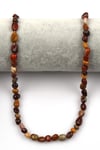 Mookaite Jasper Doğal Taş Dizi 6 x 9 mm Mercimek Kesim