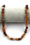 Mookaite Jasper Doğal Taş Dizi 8 x 9 mm Mercimek Kesim