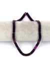 Mor Hematit Doğal Taş Dizi 7 x 1 mm W Kesim