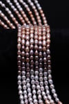 Multi Color İnci Doğal Taş Dizi 4 x 7 mm Özel Kesim - DZ-1376