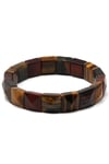Multi Kaplan Gözü Doğal Taş Bileklik 12 x 12 mm Özel Kesim - BLK-2397