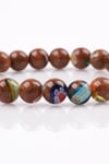 Murano Yıldız Taşı Bileklik 8 mm Küre Kesim