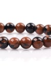 Murano Yıldız Taşı Bileklik 8 mm Küre Kesim