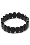 Obsidyen Doğal Taş Bileklik 10 x 14 mm Özel Kesim