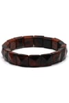Obsidyen Doğal Taş Bileklik 12 x 12 mm Özel Kesim