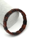 Obsidyen Doğal Taş Bileklik 12 x 12 mm Özel Kesim