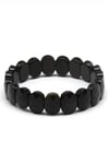 Obsidyen Doğal Taş Bileklik 9 x 13 mm Özel Kesim