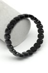 Obsidyen Doğal Taş Bileklik 9 x 14 mm Özel Kesim