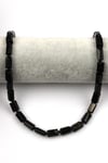 Obsidyen Doğal Taş Dizi 7 x 12 mm Boru Kesim
