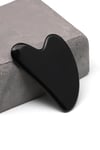 Obsidyen Doğal Taş Gua Sha Yüz Masaj Taşı