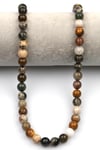 Ocean Jasper (A Kalite) Doğaltaş Dizi 8 mm Küre Kesim