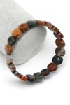 Ocean Jasper Doğal Taş Bileklik 10 x 14 mm Özel Kesim