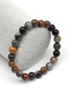 Ocean Jasper Doğal Taş Bileklik 8 mm Fasetli Küre Kesim