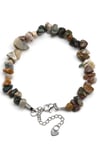 Ocean Jasper Doğal Taş Çelik Klipsli Kırıktaş Bileklik - BLK-2230