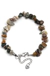Ocean Jasper Doğal Taş Çelik Klipsli Kırıktaş Bileklik - BLK-2230