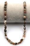 Ocean Jasper Doğal Taş Dizi 5 x 8 mm Mercimek Kesim