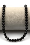 Oniks Doğal Taş Dizi 6 mm Fasetli Küre Kesim - DZ-1096