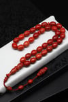 Orijinal Mercan Tesbih 7 x 13 mm. Beyzi Kesim