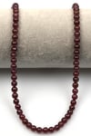 Pembe Garnet (A Kalite) Doğaltaş Dizi 6 mm Küre Kesim
