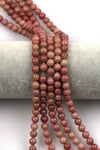 Pembe Jasper Doğal Taş Dizi 6 mm Küre Kesim