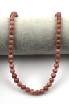 Pembe Jasper Doğal Taş Dizi 6 mm Küre Kesim