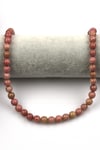 Pembe Jasper Doğal Taş Dizi 8 mm Küre Kesim