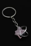 Pembe Kuvars Doğal Taş Anahtarlık - ANH-0146